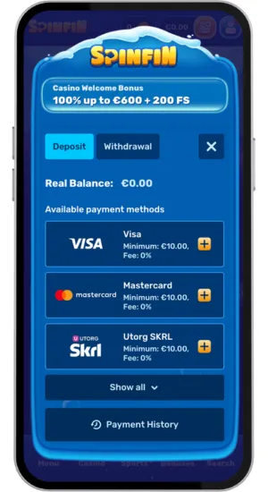 Choosing deposits method