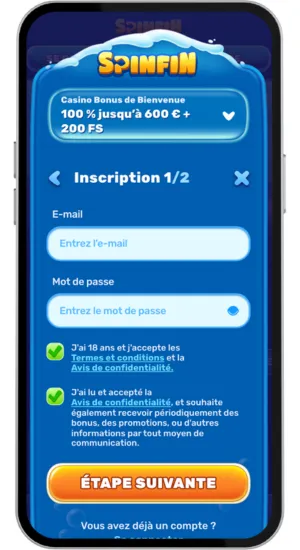 processus d'inscription