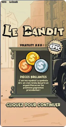 Écran principal du slot